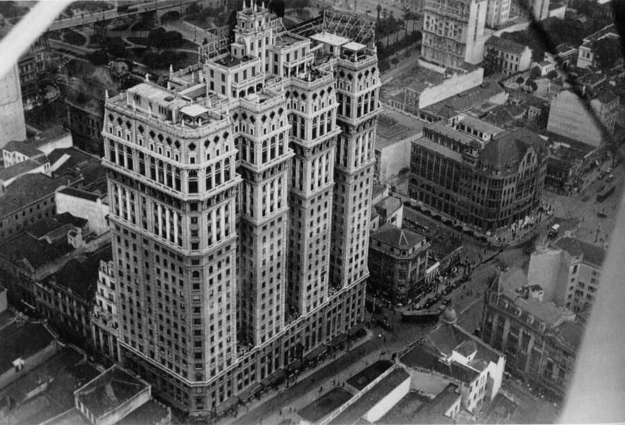 foto antiga do edifício martinelli